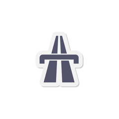 Highway icon isolated on transparent background