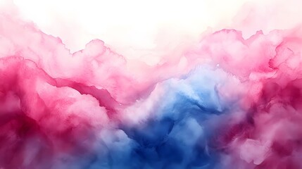 Fototapeta premium Hand-painted watercolor texture, abstract design, fluid shapes, pastel tones, spacious layout for text or visuals, 8K resolution