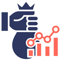 Finance glyph color icon