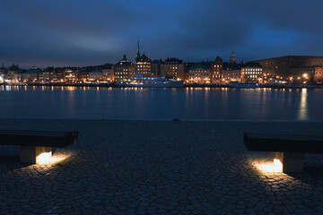 Evening view of a Stockholm.