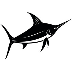 silhouette of a fish vector illustration
