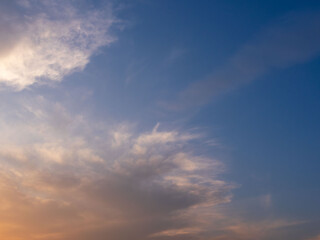 Fototapeta premium 冬の夕暮れの空と雲13