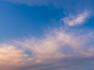 冬の夕暮れの空と雲11