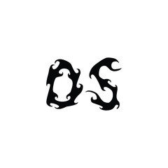 OS monogram logo design letter text name symbol monochrome logotype alphabet character simple logo