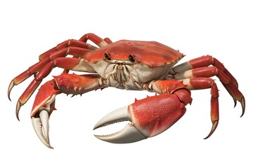Detailed Illustration of a Reddish-Brown Crab.