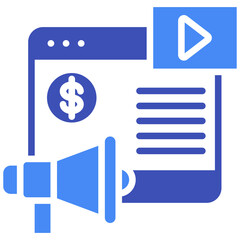 Video Advertising Icon