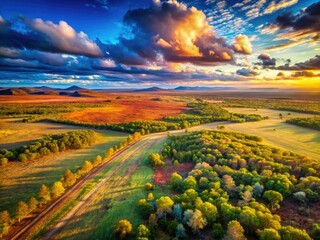Remote landscapes, expansive fields stretching to a distant horizon, untouched wilderness captured.