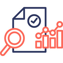 Business Firm line color icon