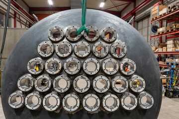 Production of a large boiler.
