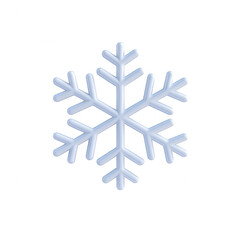 A delicate snowflake design representing winter and nature's beauty., isolated on a transparent background.