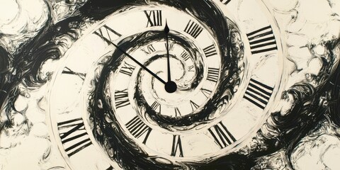 Clock with roman numerals showing the time as 10:30