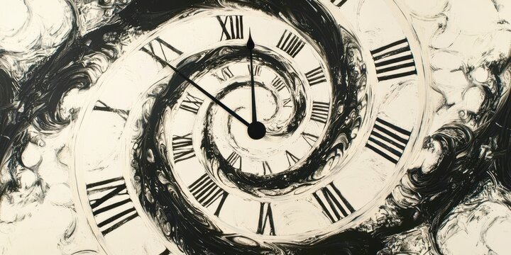 Clock with roman numerals showing the time as 10:30