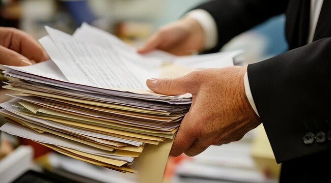 Handling a Stack of Documents: Organization and Efficiency for Workplace Productivity