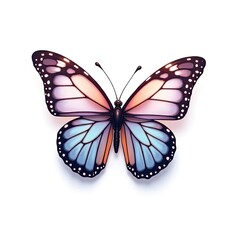 Fototapeta premium An isometric depiction of a butterfly icon 