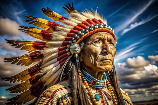 Brave Cheyenne Warriors, AI Portrait Photography
