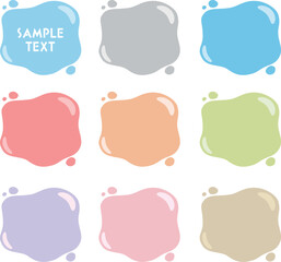 液体の飾りイラスト素材