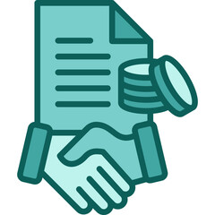 Accountant solid icon