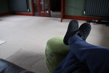 Person with feet up 