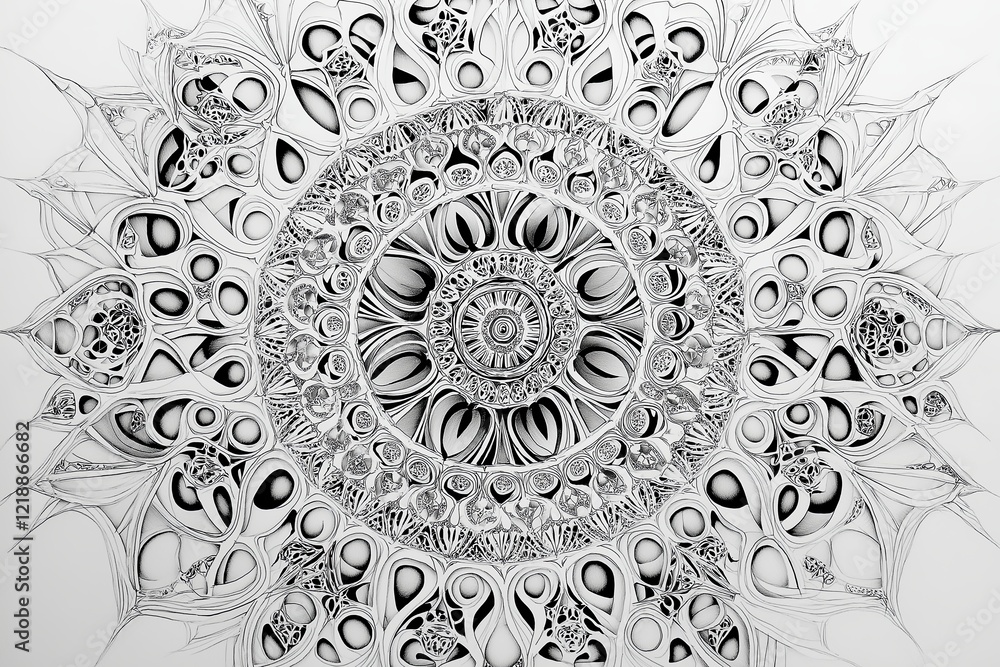 Poster Intricate symmetrical patterns
