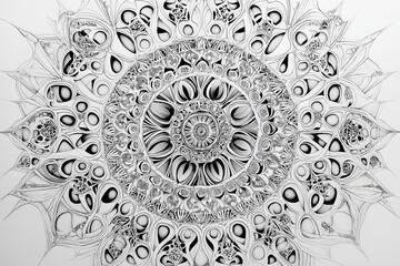 Intricate symmetrical patterns