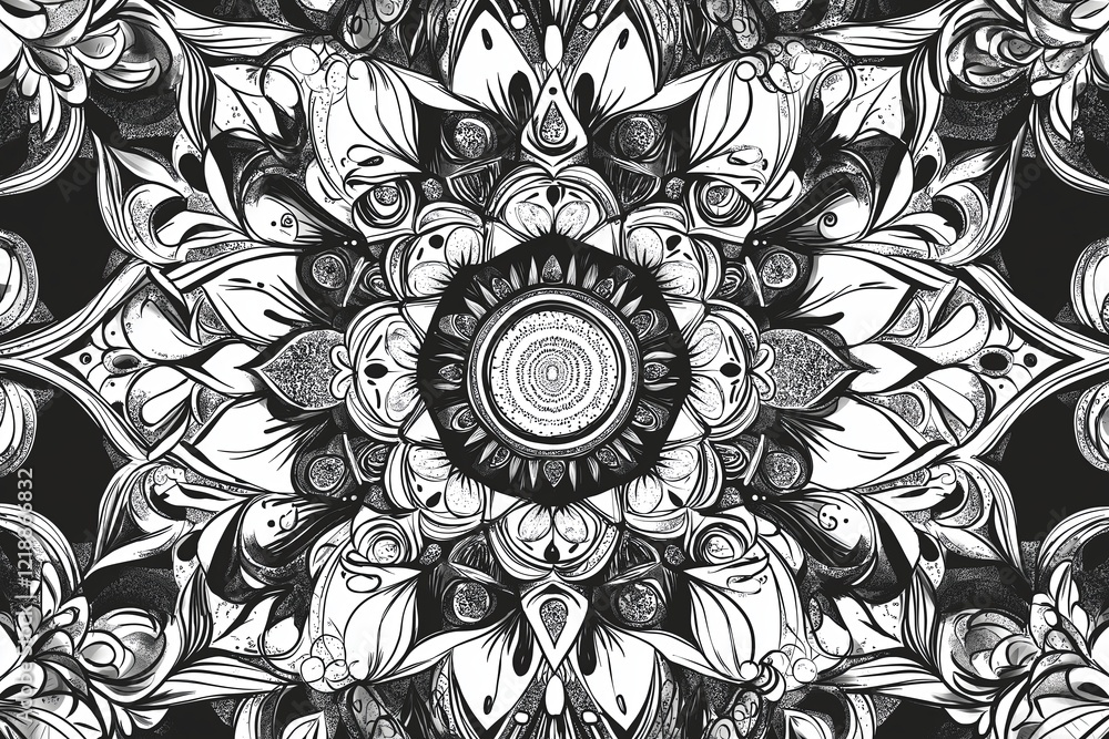 Poster Intricate symmetrical patterns