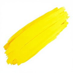 Bold Yellow Brushstroke, Abstract Art
