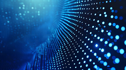 Blue dots background, vibrant abstract design, generative ai