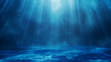 blue gradient abstract background with soft spot light, generative ai