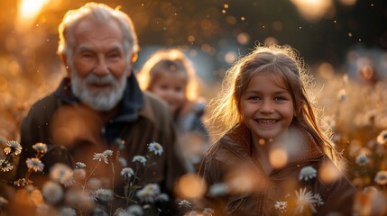 A calming representation of multigenerational bonding