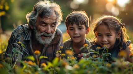 A calming representation of multigenerational bonding
