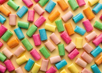 Chewing Gum Sticks - Rule of Thirds Beige Background
