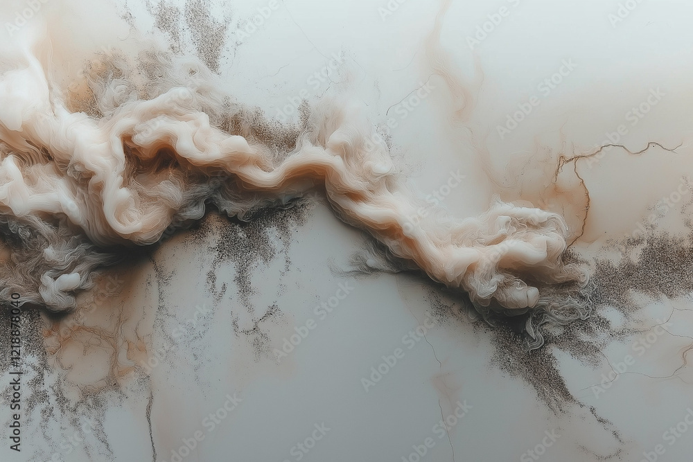 Poster abstract beige and brown swirling cloud texture background design art soft image style color white