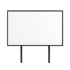 Obraz premium Empty billboard ready for advertising or creative display in urban environment.
