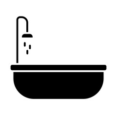 bath glyph icon