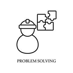 Icon a problem solving, isolated against a clean background.