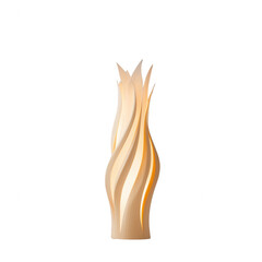 Stylish decorative lamp with a unique swirling design to enhance any interior space.