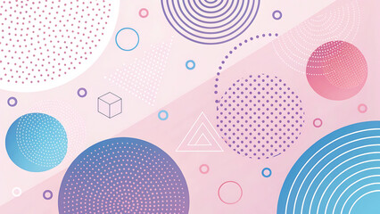 Abstract dynamic line shapes composition concept design background. Abstract gradient colored background