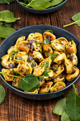 Tasty vegan dumplings.