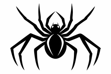 spider line art silhouette vector illustration