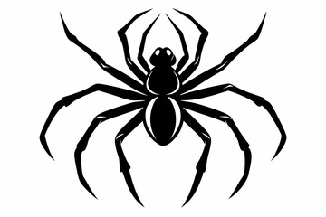 spider line art silhouette vector illustration