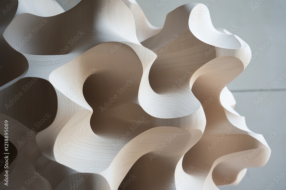 Poster recursive geometric shape formation.