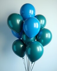 blue balloons,Blue balloons isolated on transparent or white background,3d balloon,Trendy Minimalist Modern Balloons in Bold Colors – Sleek and Elegant Decor for Any Event,blue color baloons,3d baloon