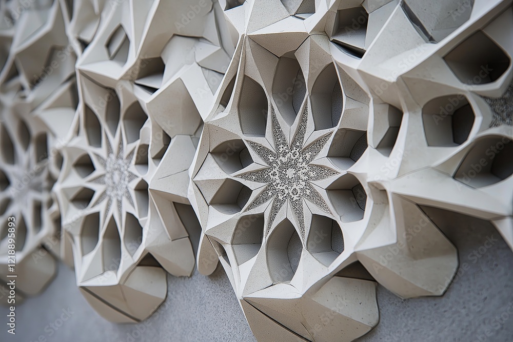 Poster Self-replicating geometric patterns with intricate details