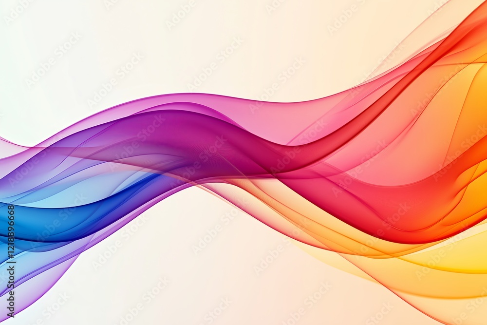 Poster Smooth, flowing lines interacting dynamically