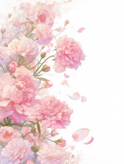 Fototapeta premium 母の日のピンクのカーネーション