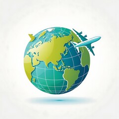 Fototapeta premium Luxury design aroplane flying over the clouds AI generated image