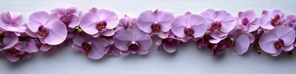 Obraz premium Elegant Pink Orchid Arrangement: A Serene Floral Display