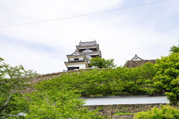 愛媛県大洲市の城、日本、5月