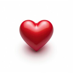 Obraz premium An isometric depiction of a red heart icon