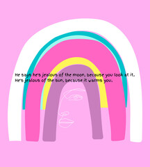 hand drawn and hand lettering hobby and fruit.